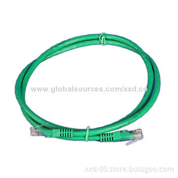 UTP 24AWG Cat5e Patch Cord with PVC Jacket, 8P8C RJ45 Connector, BC Stranded Conductor/Twisted Pair
